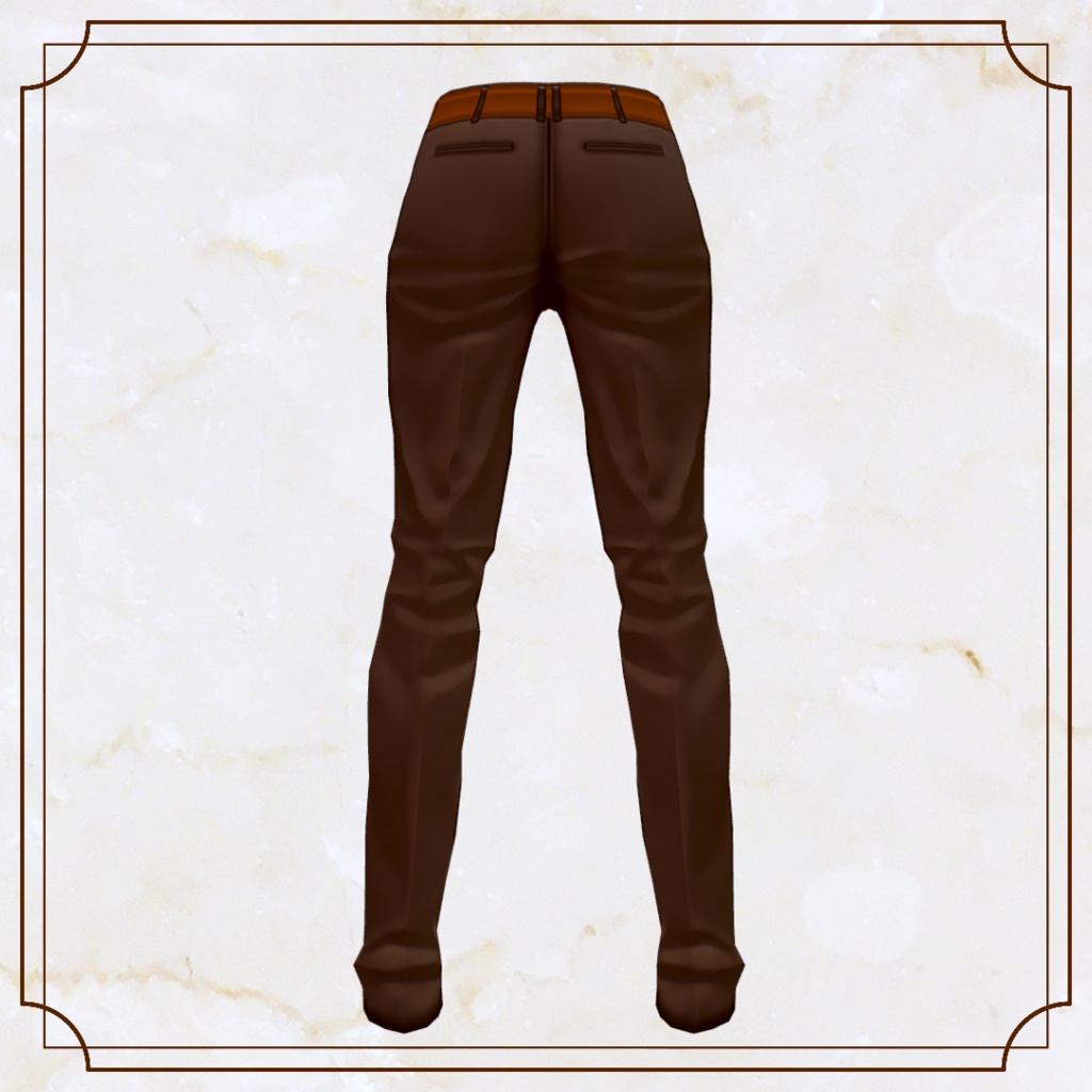 【VRoid】パッチワークパンツ