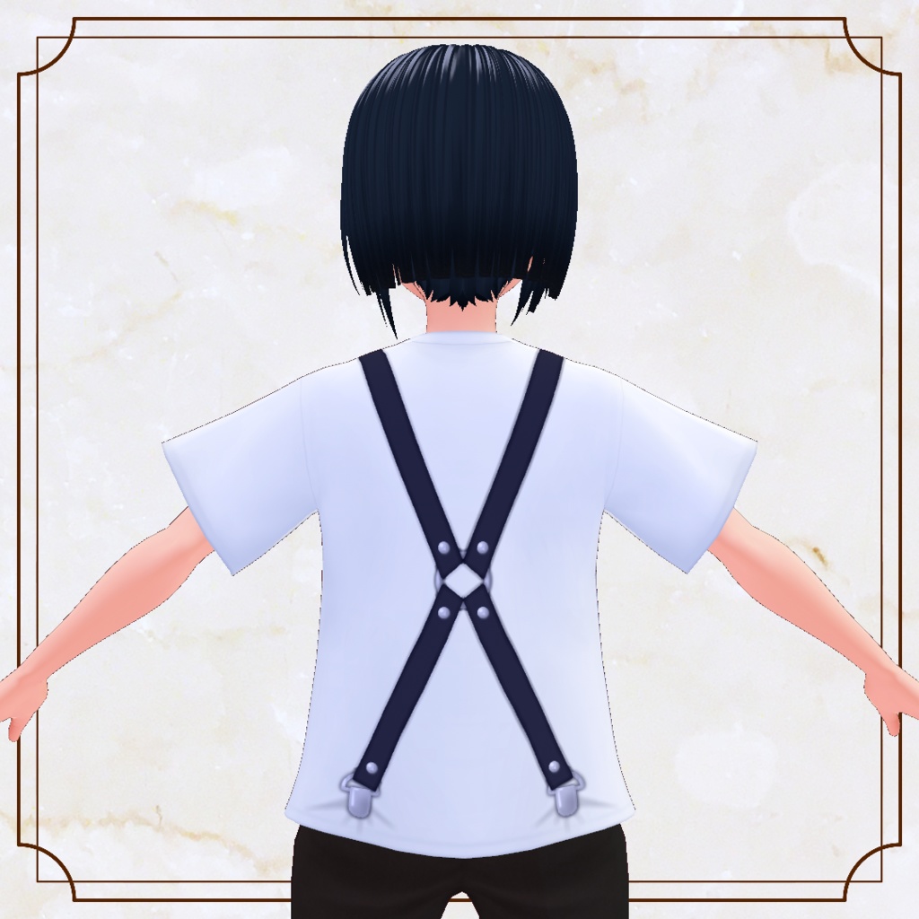 【VRoid】サスペンダー