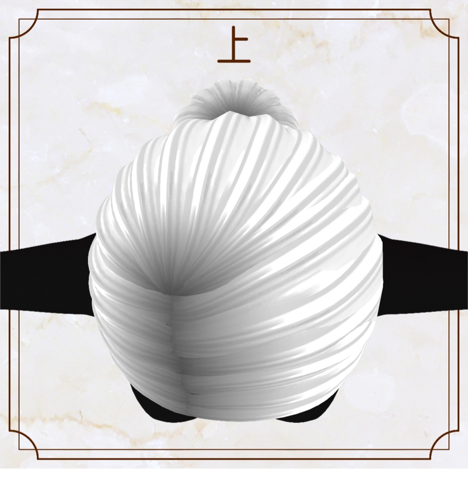 【VRoid用ヘアプリセット】シンプル耳隠し【正式版・β版】