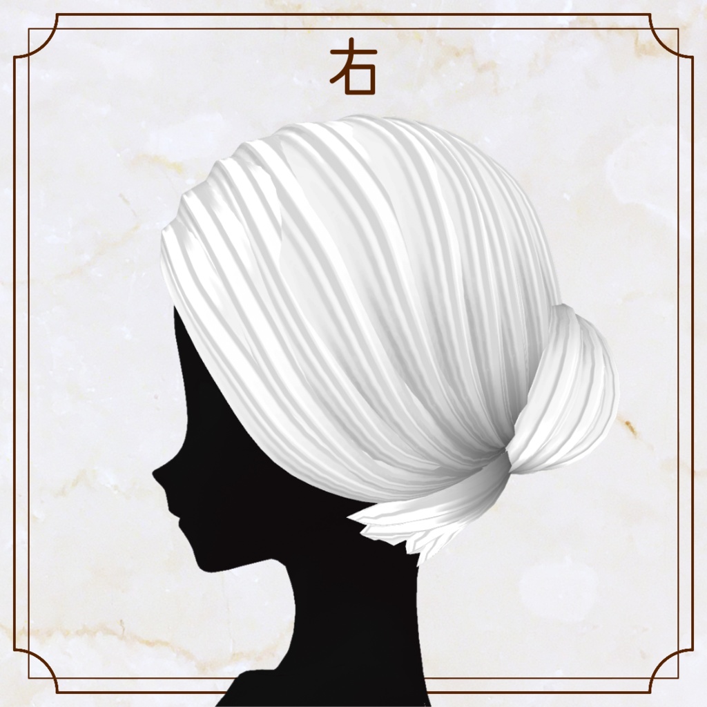 【VRoid用ヘアプリセット】シンプル耳隠し【正式版・β版】