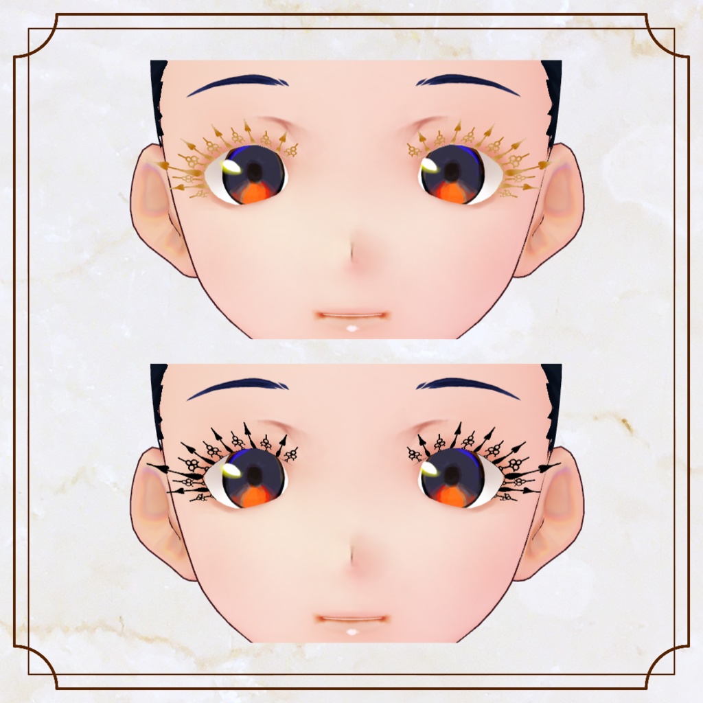 【VRoid】時計の針まつげ