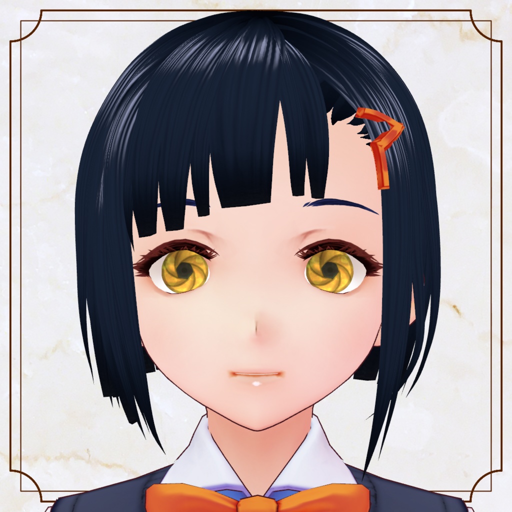 【VRoid】カメラのシャッター柄瞳