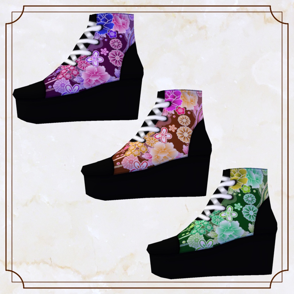 【VRoid】和風ブーツ