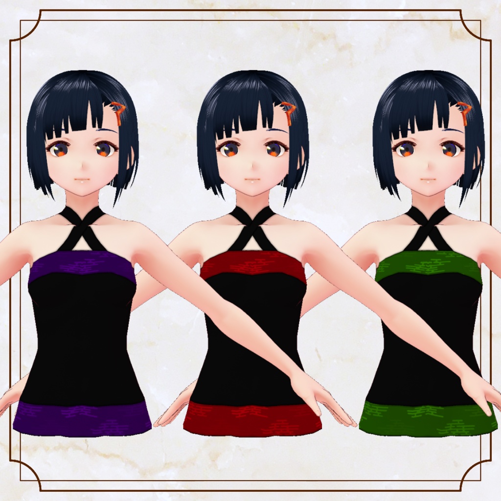 【VRoid】和風キャミソール