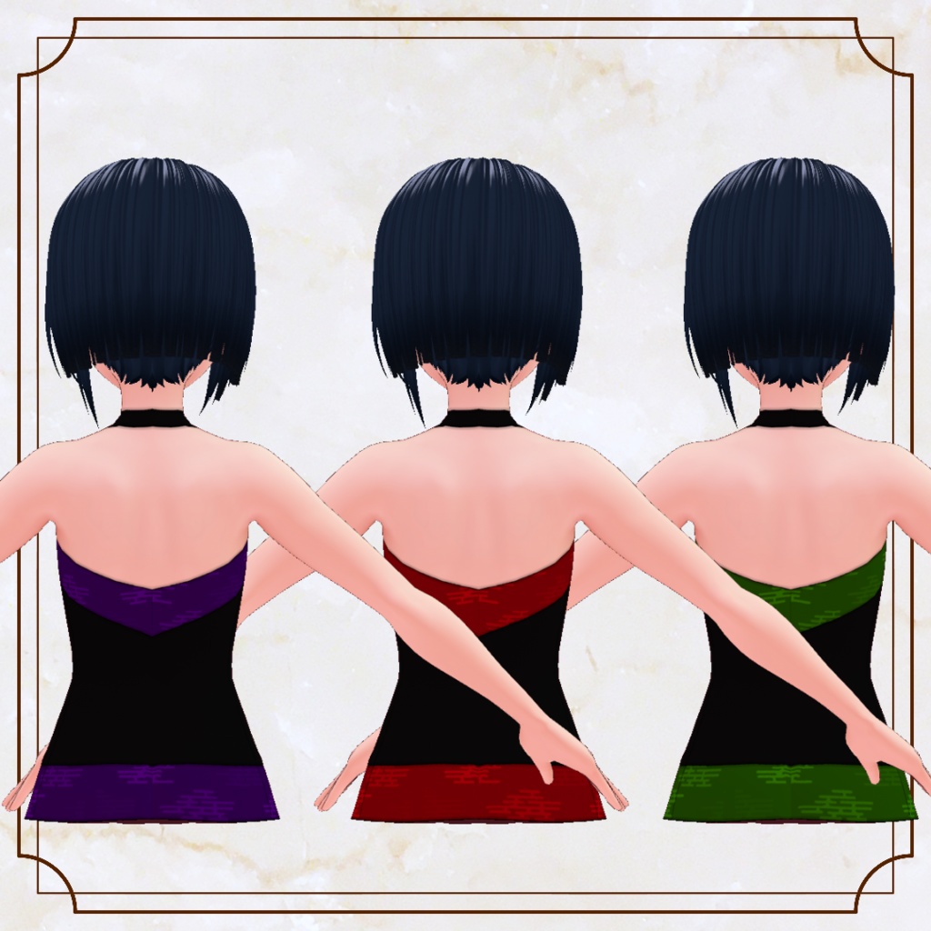 【VRoid】和風キャミソール