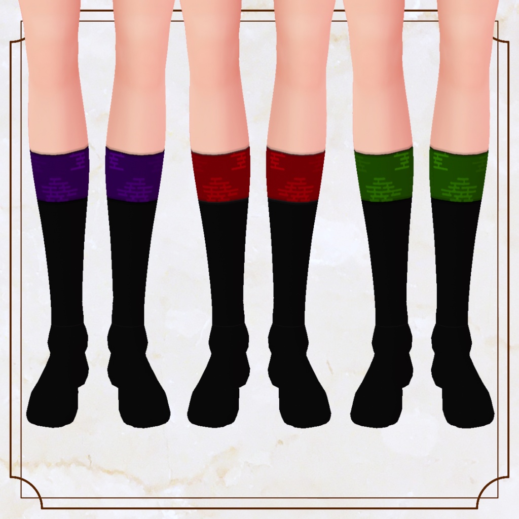 【VRoid】和風ハイソックス