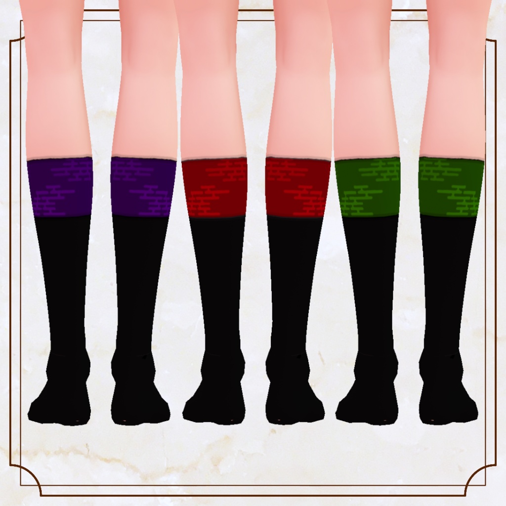 【VRoid】和風ハイソックス