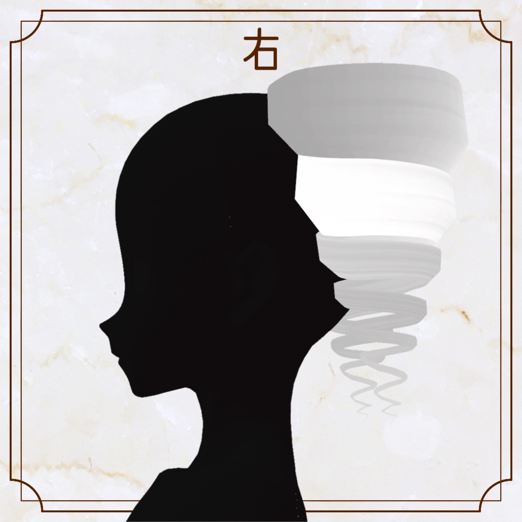 【VRoid正式版ヘアプリセット】ツインドリルつけ髪