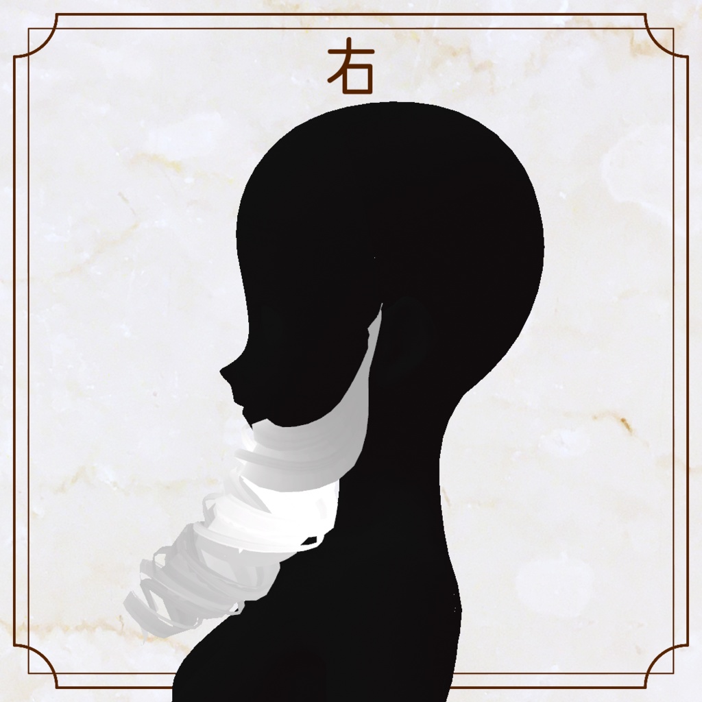 【VRoid用ヘアプリセット】縦ロール横髪【正式版】