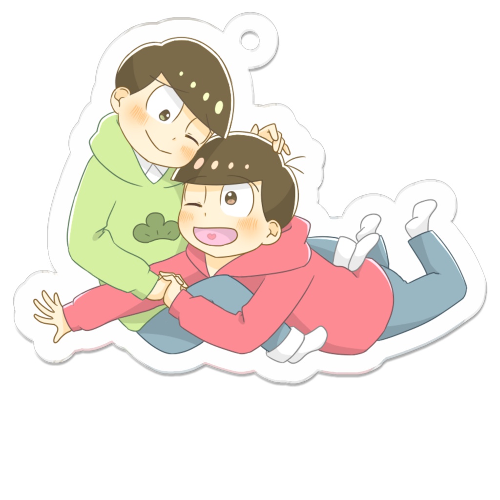 速度松アクリルキーホルダー