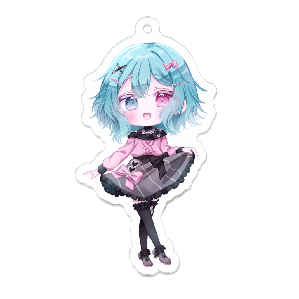 かわいいももくんアクリルキーホルダー