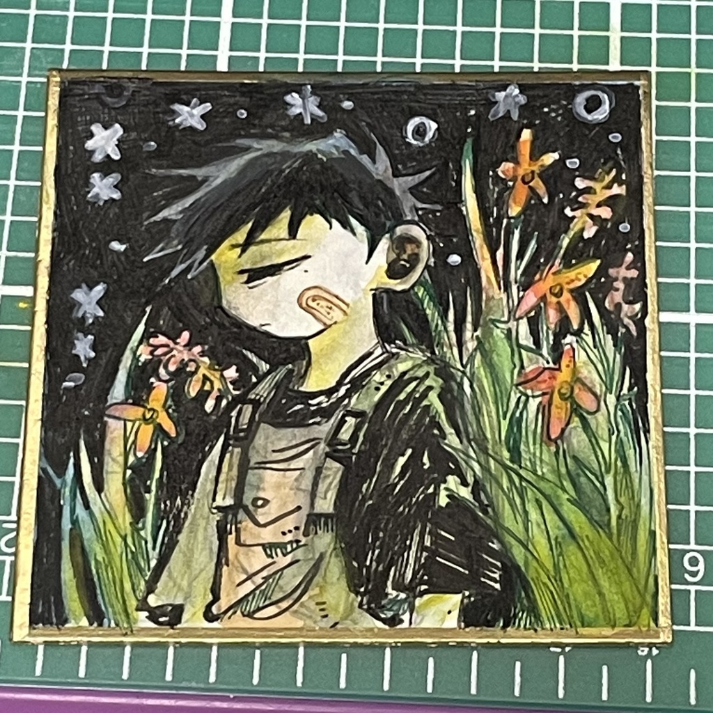 原画豆色紙