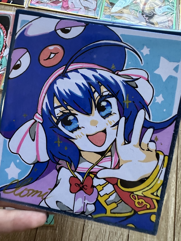 ミニ色紙　ウナ