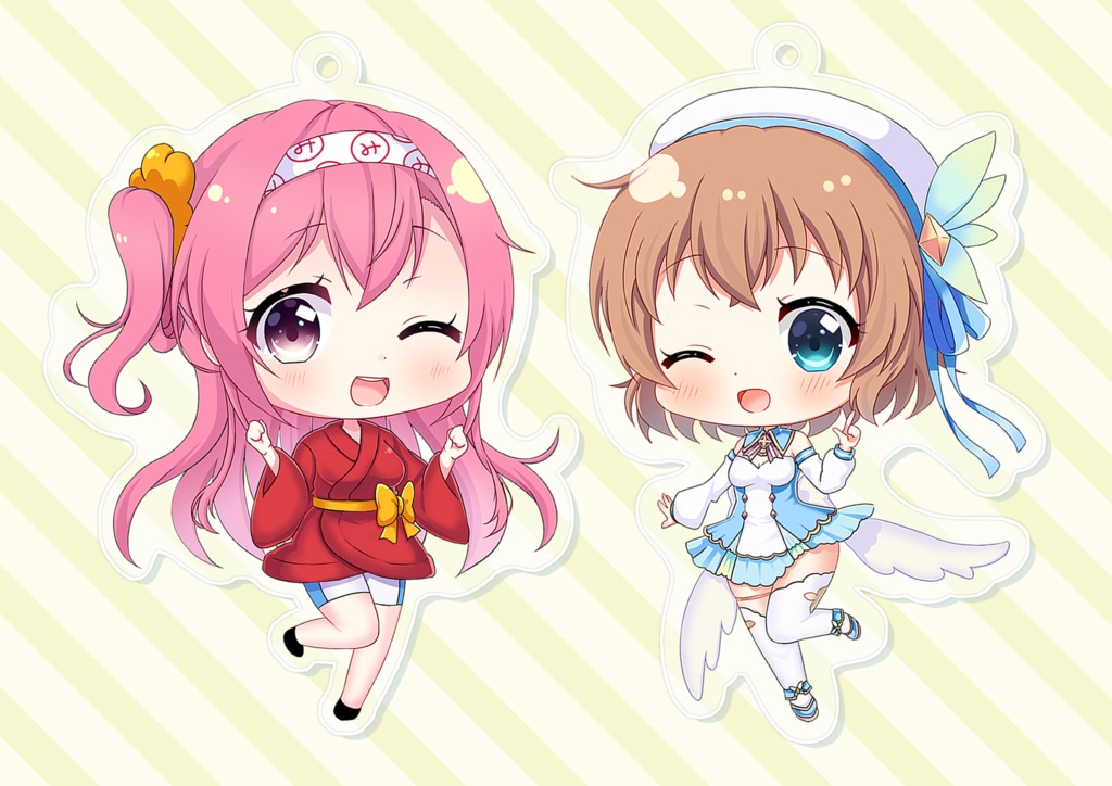 みさき&めっとこなかよしアクリルストラップセット