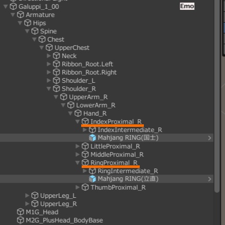 【2アバター対応】Mahjang Rings『国士無双リング』『立直棒リング』【3Dモデル】