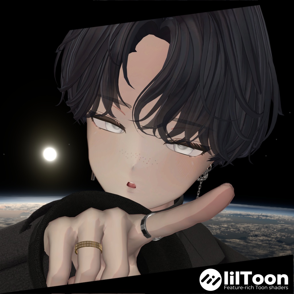 【2アバター対応】Mahjang Rings『国士無双リング』『立直棒リング』【3Dモデル】