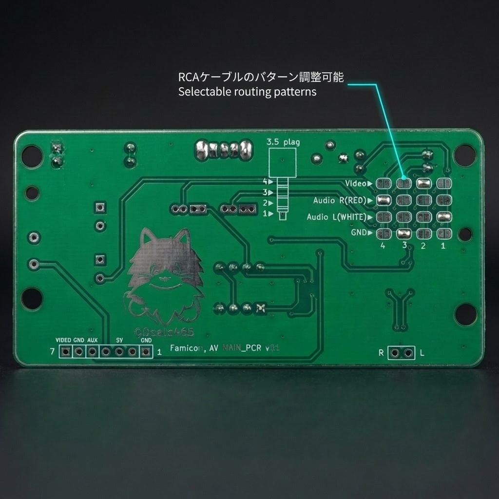 ファミコン AV出力+ステレオサウンド 基板
