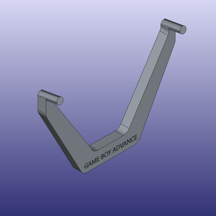 GBA スタンド 3Dモデルデータ / Game Boy Advance Stand STL
