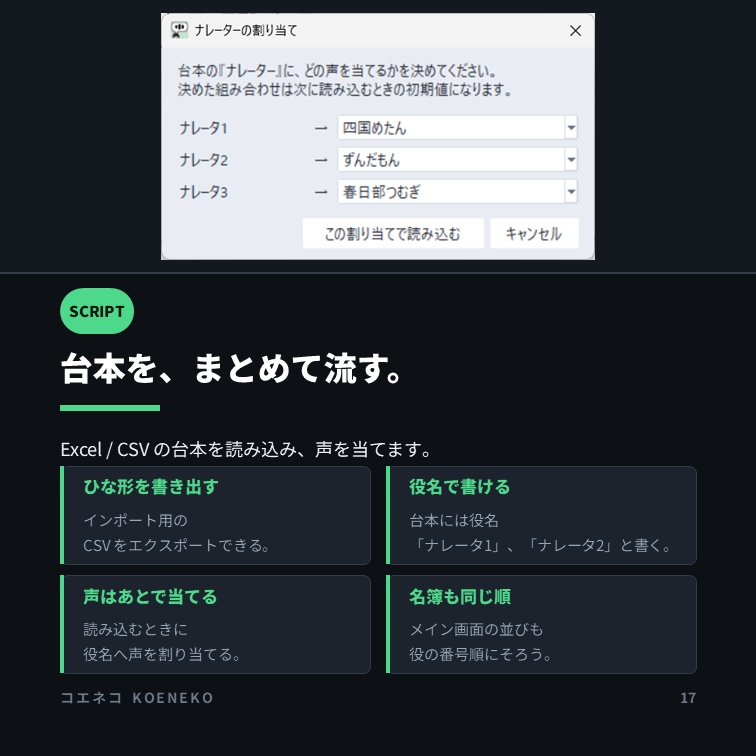 コエネコ|DaVinci Resolve に音声と字幕をまとめて挿入【VOICEPEAK / VOICEVOX 対応】