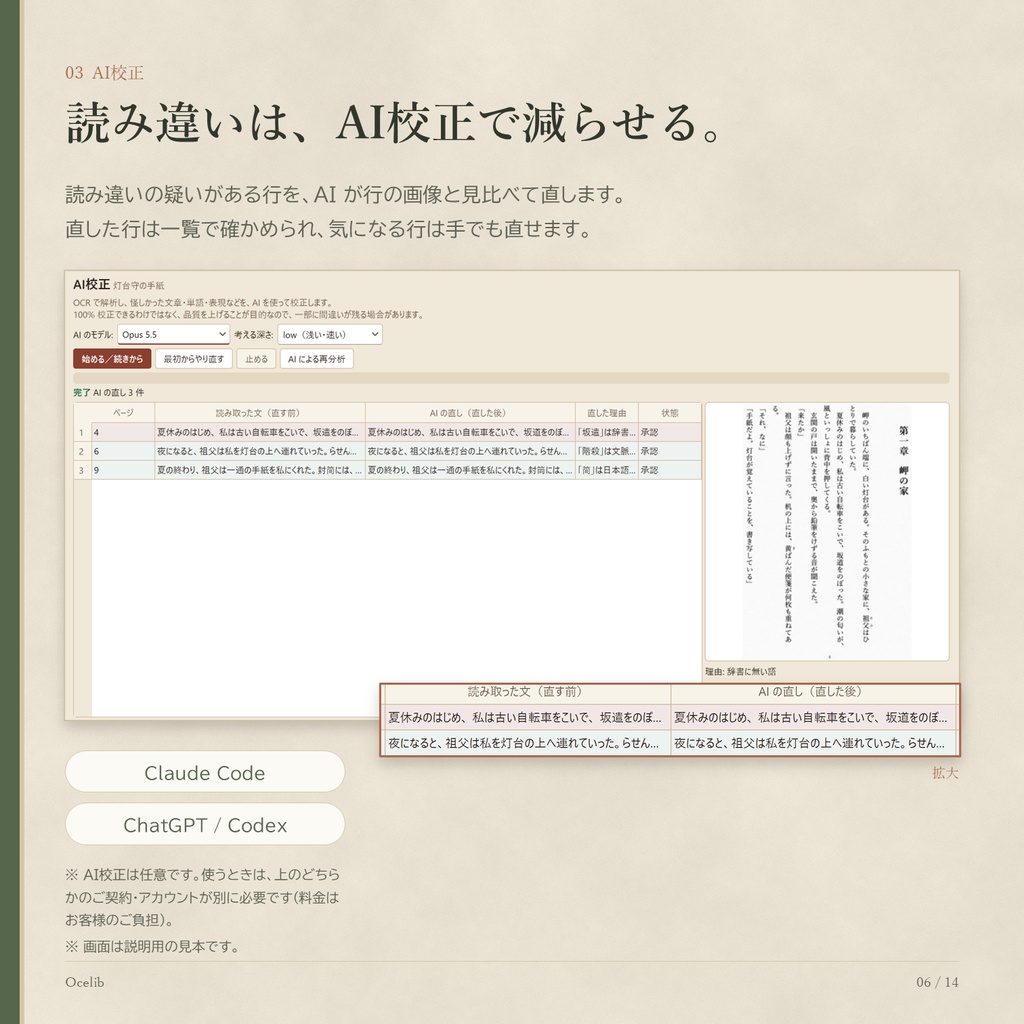 Ocelib(オセリブ) | 自炊書籍を読みやすい電子書籍にするツール ~Kindleにもアップできます~