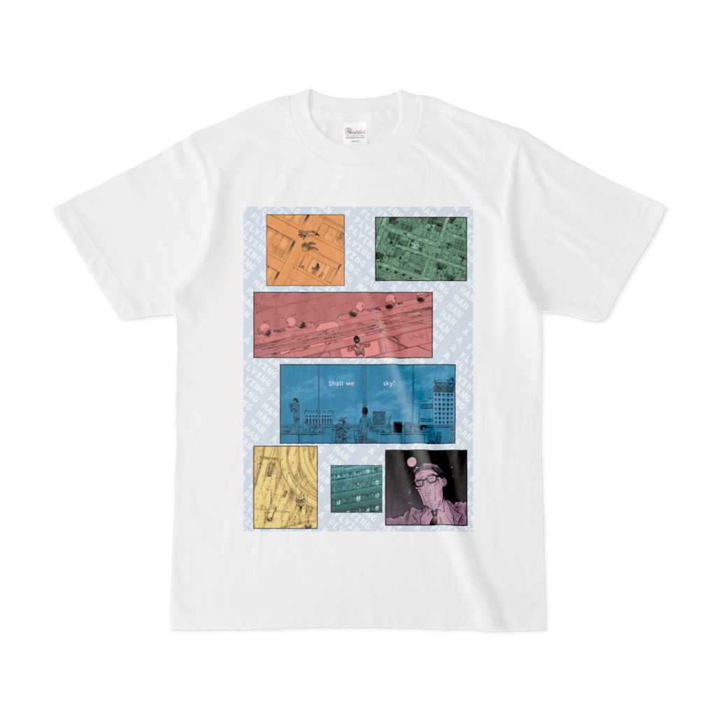 飛ぶ男Tシャツ