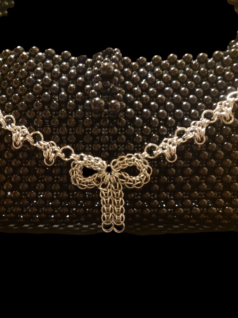 チェインメイルシルバーリボンチェーンバッグチャーム 17