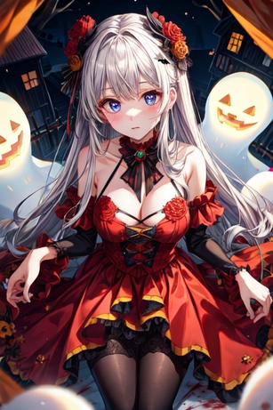 ハロウィンの女の子たち