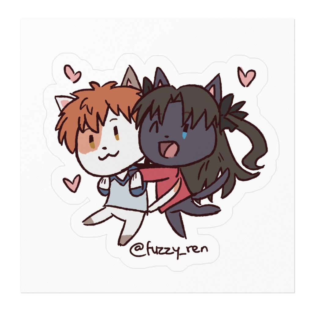 ねこ士凛ステッカー