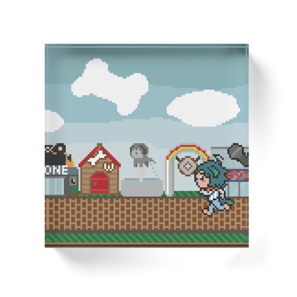 ワンタウン アクリルブロック