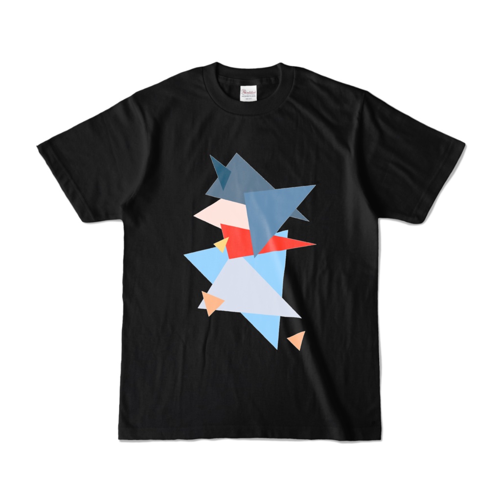 三角ワンたん　Tシャツ　黒