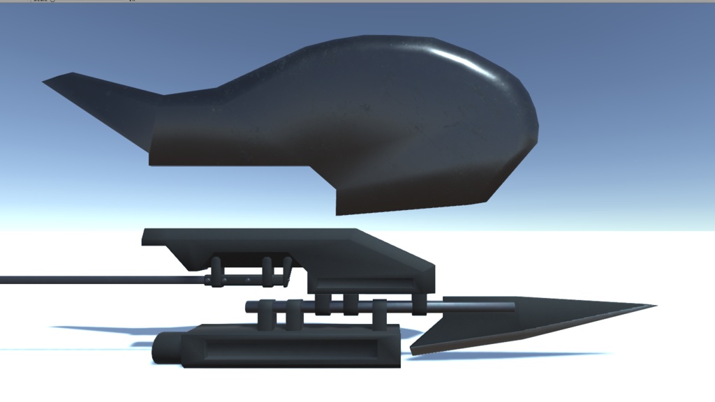 アダラズマライト硬分子ハルバード【SFファンタジー風斧槍】