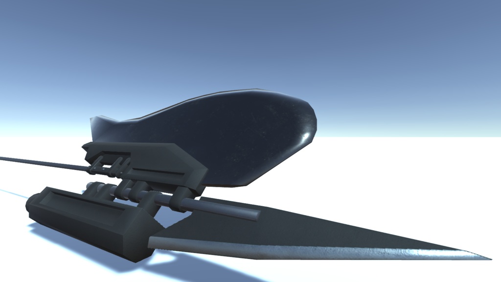 アダラズマライト硬分子ハルバード【SFファンタジー風斧槍】