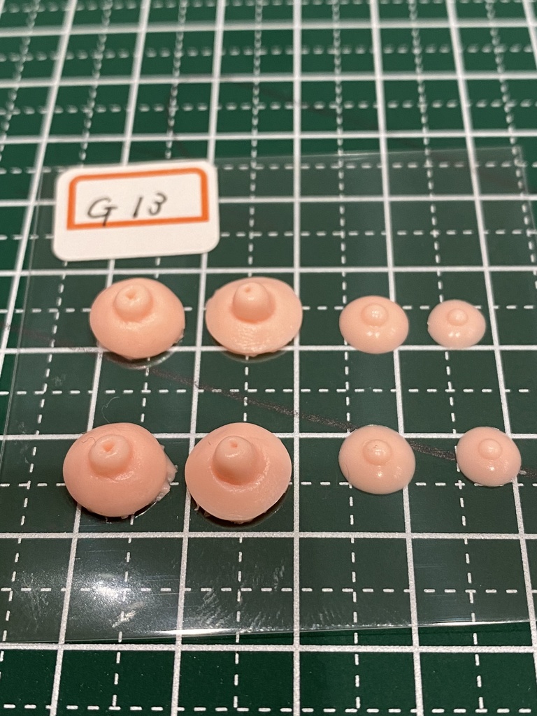 感謝セール！ ふぇちらぼ 乳首 G13 Doll改造 メガミ 人肌スキン チェスト 乳パーツ Soft Skin