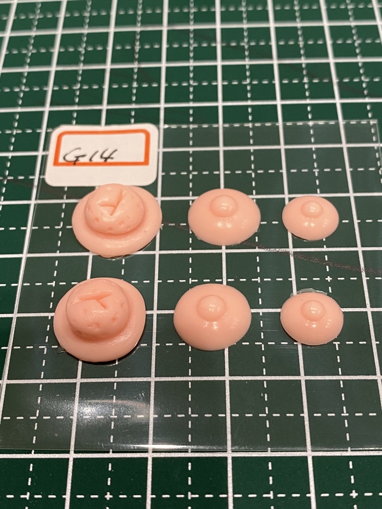 感謝セール！ ふぇちらぼ 盛り乳首 G14 Doll改造 メガミ 人肌スキン チェスト 乳パーツ Soft Skin