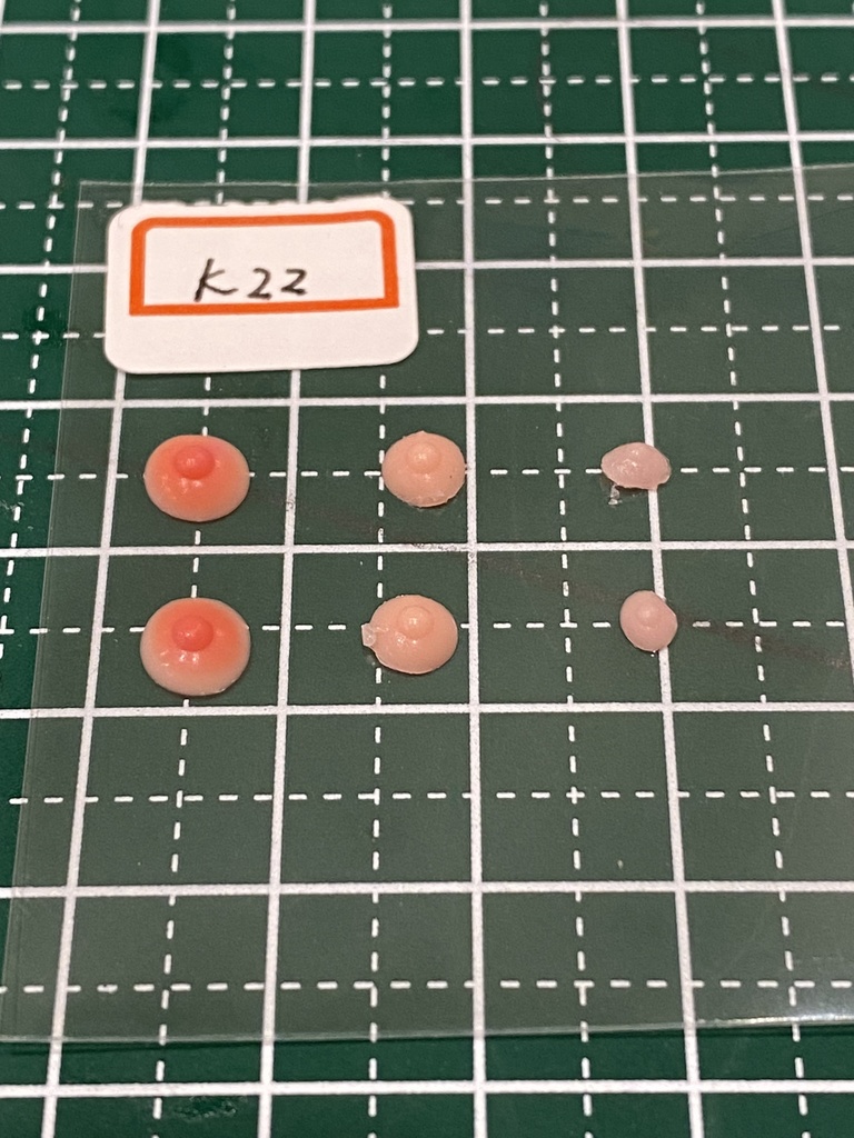 ふぇちらぼ 極小乳首 k22 Doll改造 メガミ 人肌スキン チェスト 乳パーツ Soft Skin