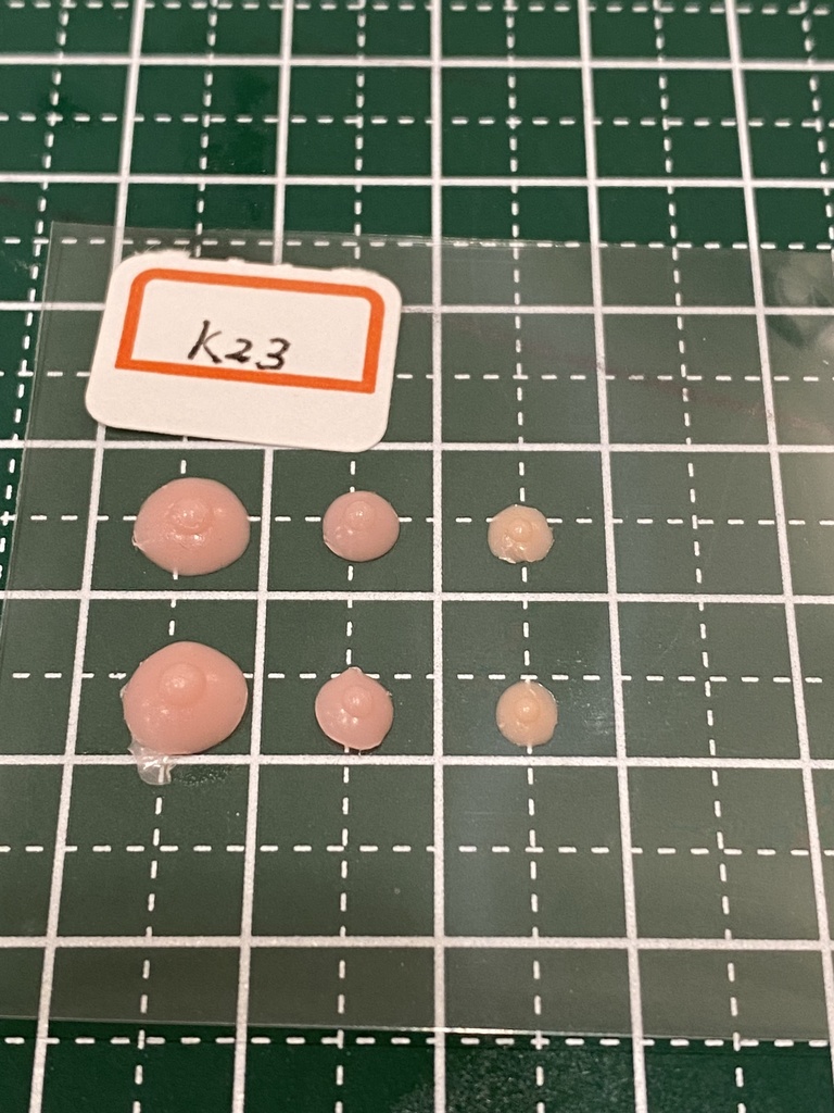 ふぇちらぼ 極小乳首 k23 Doll改造 メガミ 人肌スキン チェスト 乳パーツ Soft Skin