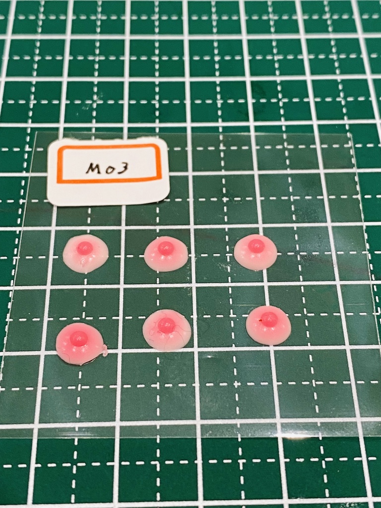 ふぇちらぼ グラデーション乳首 M03 Doll改造 メガミ 人肌スキン チェスト 乳パーツ Soft Skin