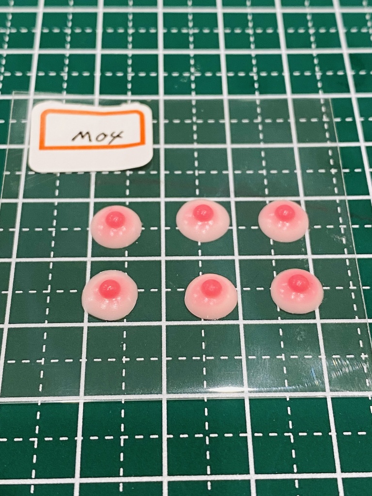 ふぇちらぼ グラデーション乳首 M04 Doll改造 メガミ 人肌スキン チェスト 乳パーツ Soft Skin