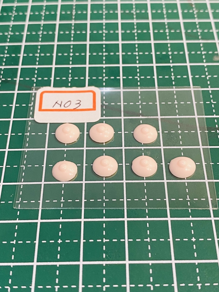 ふぇちらぼ フレッシュ乳首 N01-03 Doll改造 メガミ 人肌スキン チェスト 乳パーツ Soft Skin