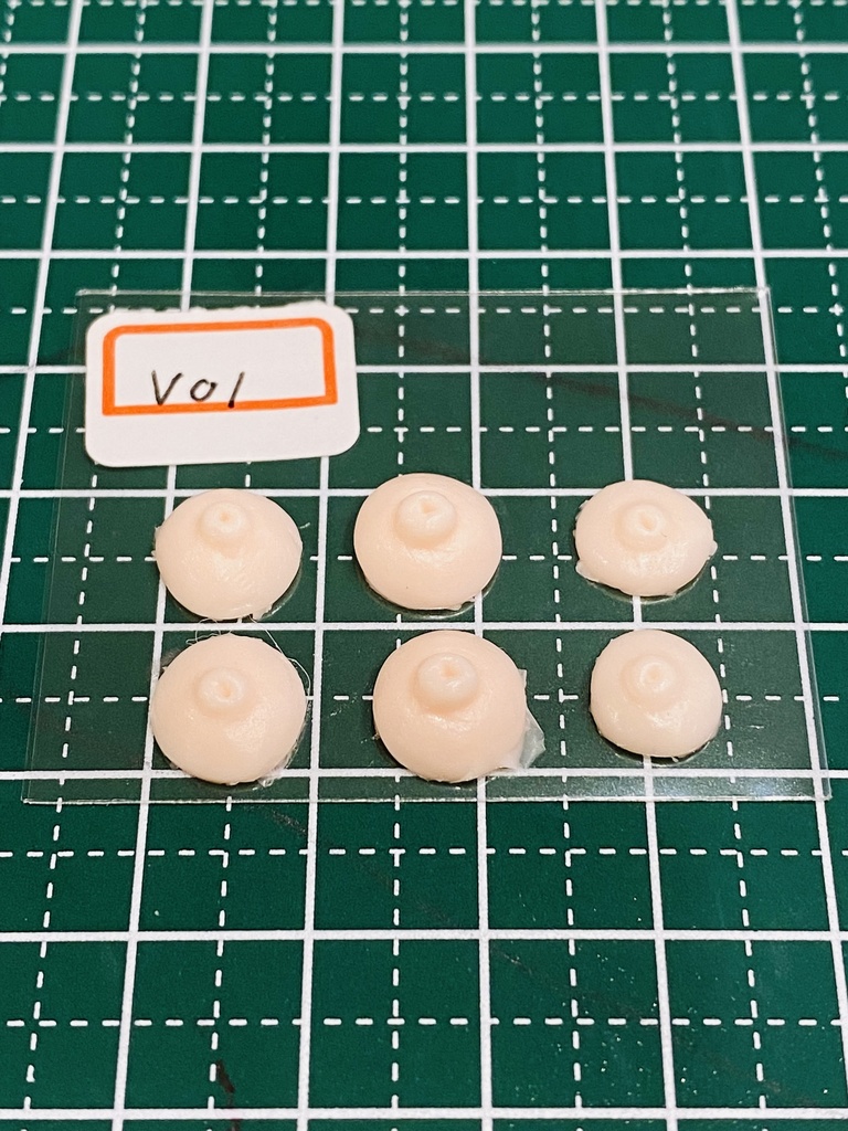 ふぇちらぼ 乳首 V01-05 Doll改造 メガミ 人肌スキン チェスト 乳パーツ Soft Skin