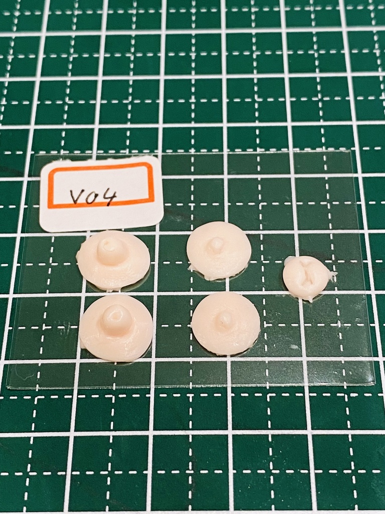 ふぇちらぼ 乳首 V01-05 Doll改造 メガミ 人肌スキン チェスト 乳パーツ Soft Skin