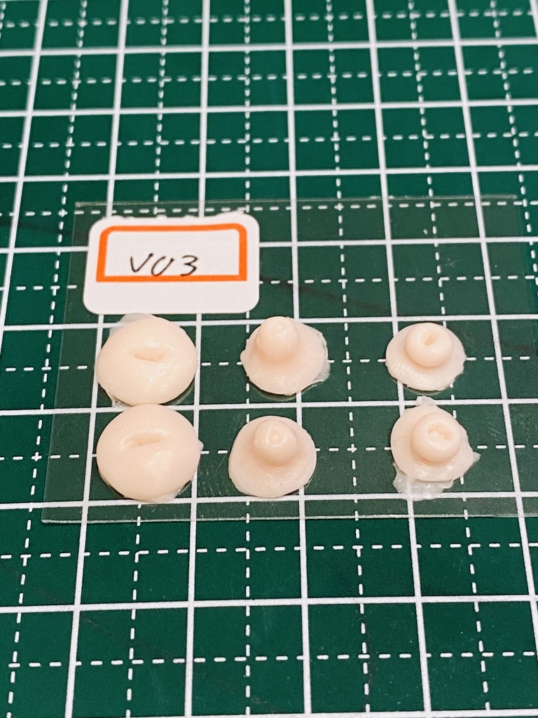 ふぇちらぼ 乳首 V01-05 Doll改造 メガミ 人肌スキン チェスト 乳パーツ Soft Skin