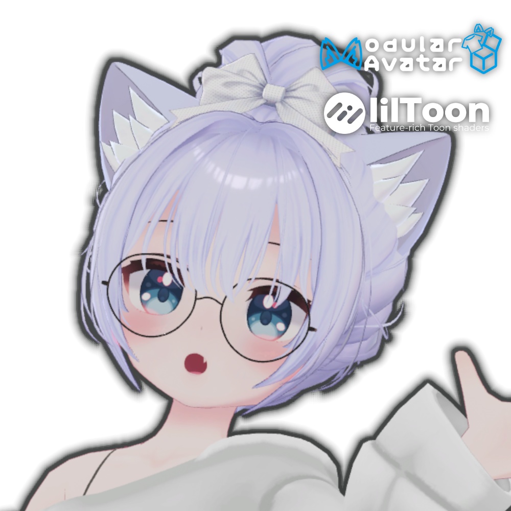 【ラスク対応】シンプルなメガネ