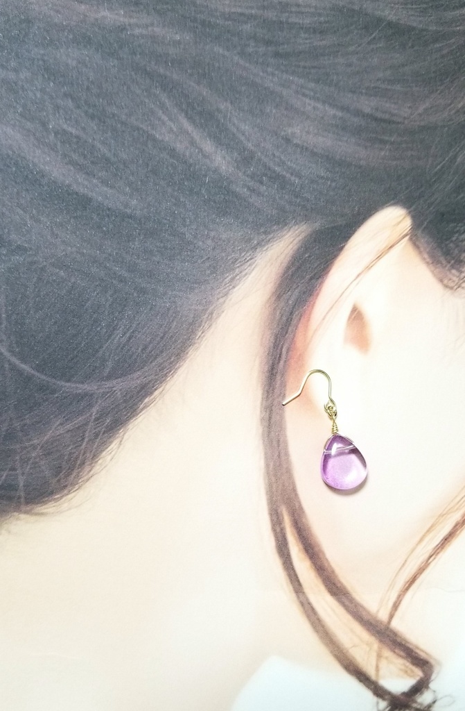 1粒ドロップピアス★送料無料