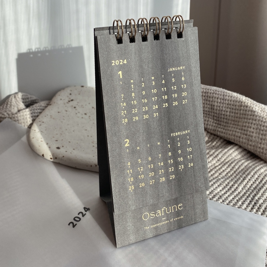 Oasfuneカレンダー[gray×gold]