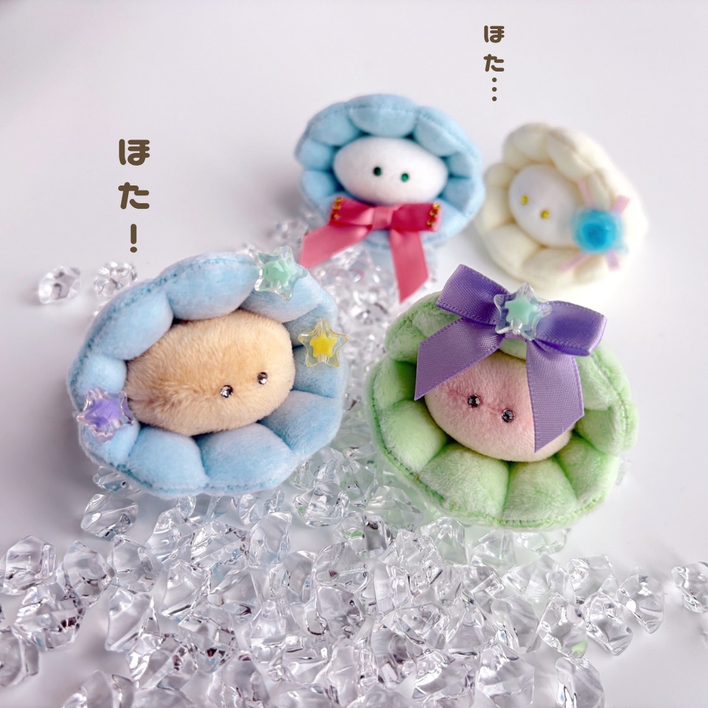 【昼はパステル🎀夜は神秘的🌟光るホタガチャ】ホタテのぬいぐるみお迎えページ
