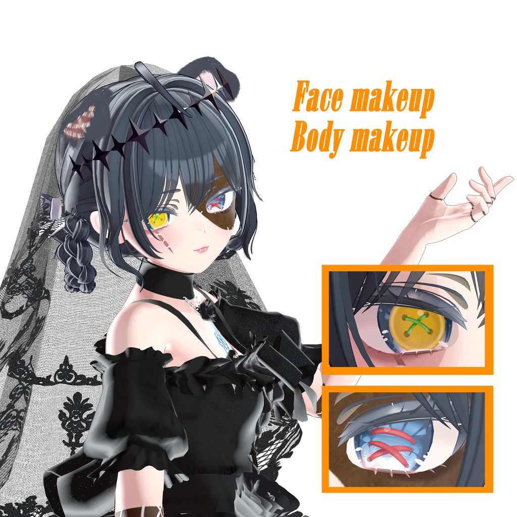 【FREE/無料】Halloweeen Puppet Makeup 【Manuka】