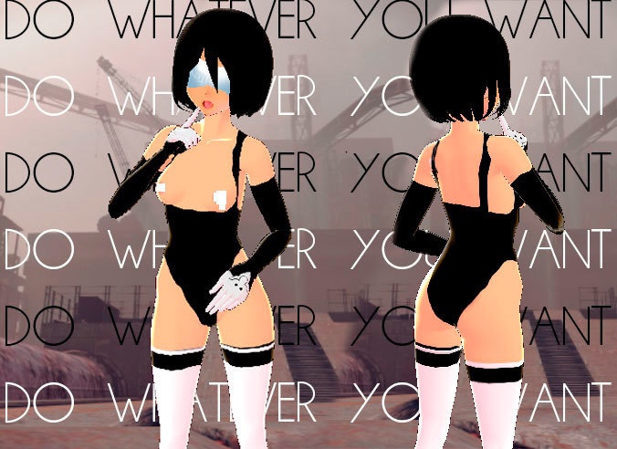【VRoid】2P NIER ツーピー - textures | .vroid and .vrm |