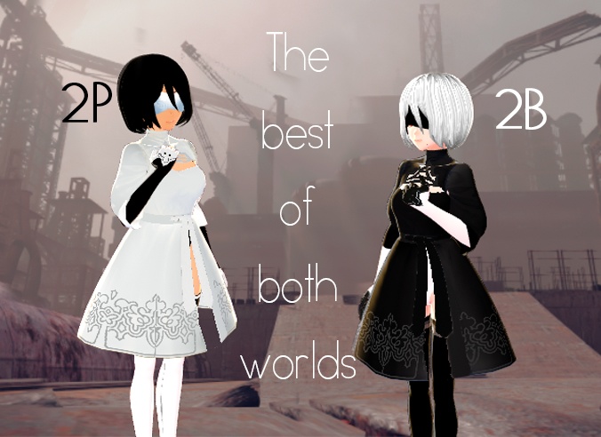 VRoid】2P NIER ツーピー - textures | .vroid and .vrm | - kurobany