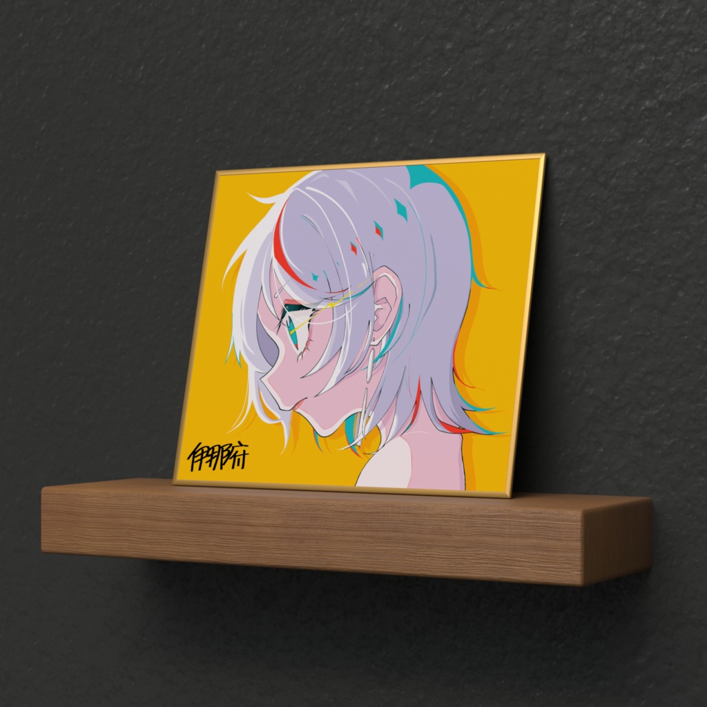 〚伊那府〛描き下ろしミニ色紙